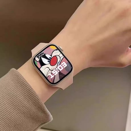 「V733」アップルウォッチバンド シリコン 細め apple watch バンド マグネット おしゃれ