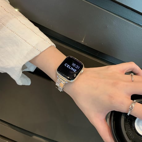 「V658」レディース アップル ウォッチ バンド ジルコン apple watchバンド 可愛い