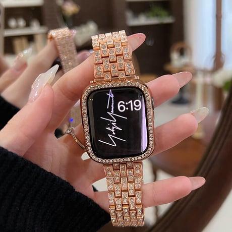 「V053」apple watch バンド キラキラ アップル ウォッチ 7 バンド 女性 38mm 40mm 49mm