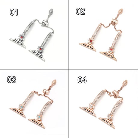「V356」キラキラ apple watchバンド ブレスレット アップル ウォッチ バンド おしゃれ 女性