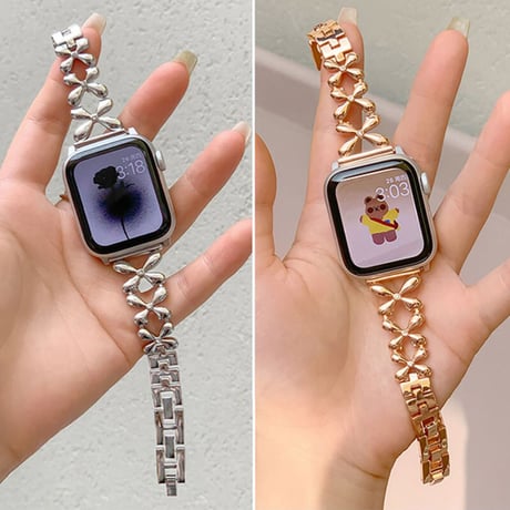 「V375」apple watch ステンレス バンド 女性 apple watchバンド チェーン おしゃれ