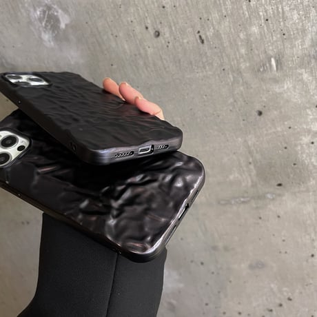 「V143」iphone14proケース シワ 韓国 人気 iphone14/13 ソフトケース 軽量 オシャレ