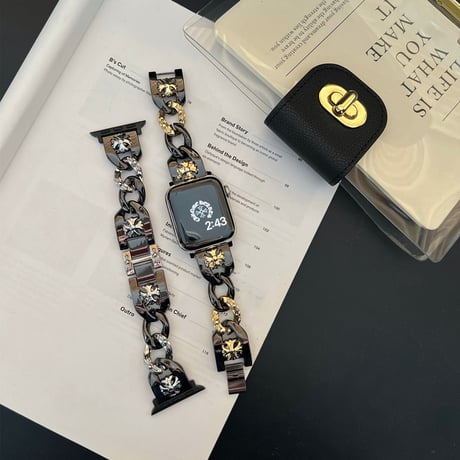 「V613」かっこいい アップル ウォッチ バンド ステンレス バイカラー apple watch バンド おしゃれ