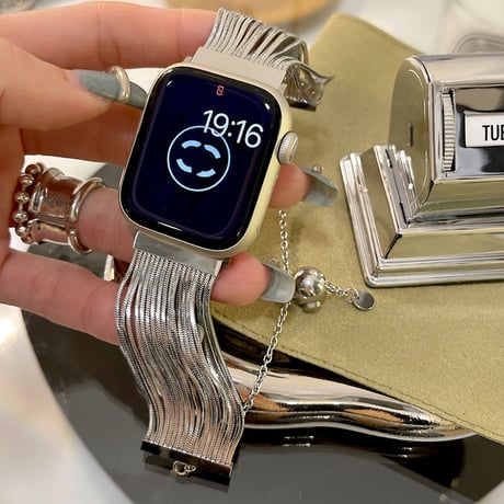 「V354」apple watch ステンレス バンド ブレスレット アップル ウォッチ バンド チェーン 女性