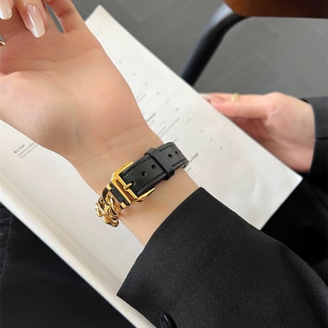 「V655」apple watchバンド 可愛い カメリア アップル ウォッチ バンド 女性 レザー＆チェーン