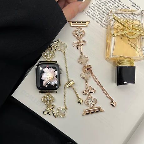 「V684」アップル ウォッチ バンド 女性 キラキラ apple watch Series 10 バンド かわいい