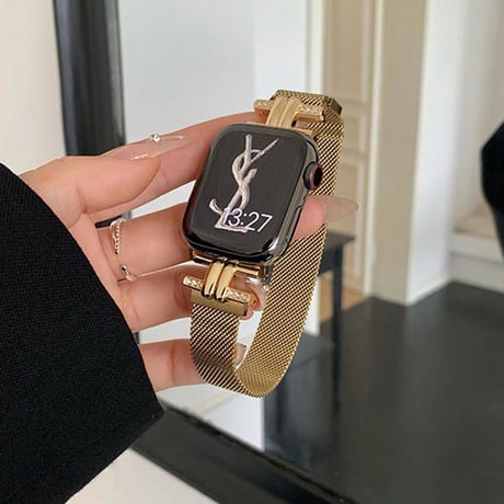「V425」apple watch バンド 蒸れない アップルウォッチ ステンレス バンド メッシュ
