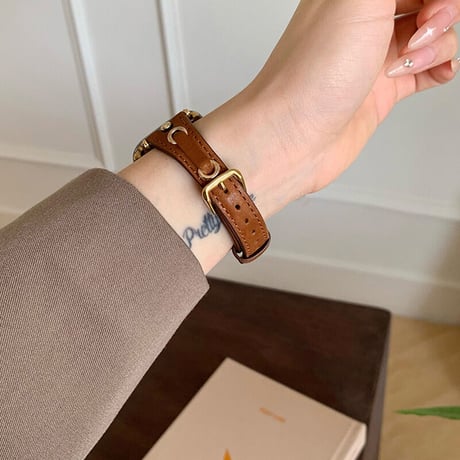 「V493」apple watch 革 バンド 高級 アップル ウォッチ バンド 女性 おしゃれ