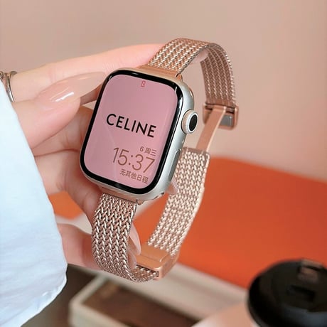 「V624」アップル ウォッチ バンド マグネット apple watch バンド 細め 女性