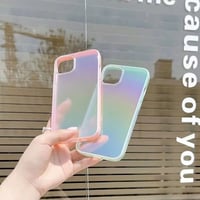「V071」iphone14 クリア ケース オーロラ iphone13/12 series ケース おしゃれ