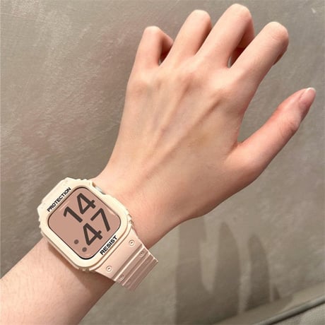「V441」アップル ウォッチ ケース バンド 一 体型 apple watch スポーツ バンド おしゃれ