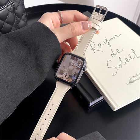 「V182」くすみカラー apple watchバンド 本革レザー アップルウォッチ series8/SE/新型Ultra 交換ベルト おしゃれ