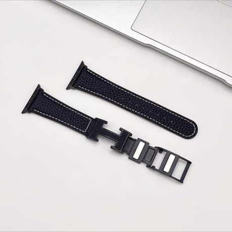 「V706」アップルウォッチバンド マグネット 42mm/46mm apple watch 革 バンド 高級