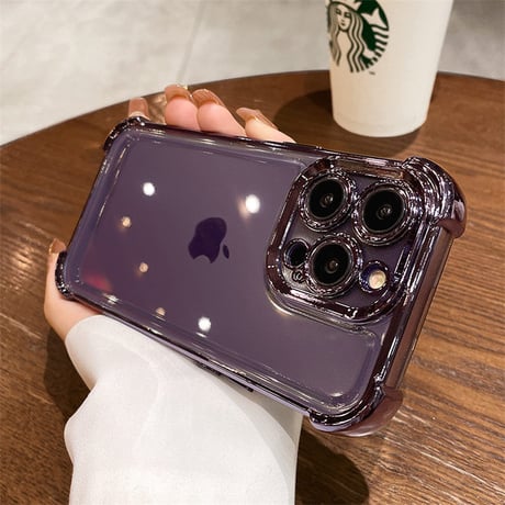 「V530」クリア iphone17promax/air ケース 耐衝撃 おしゃれ iphone16/16pro  ケース シンプル ペア