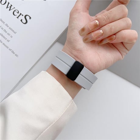 「V328」アップル ウォッチ バンド マグネット おすすめ apple watchシリコンバンド おしゃれ メンズ レディース