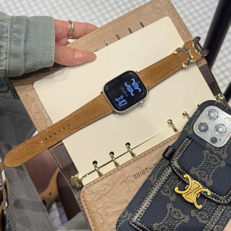 「V727」アップルウォッチバンド スエード調 apple watch バンド レディース おしゃれ