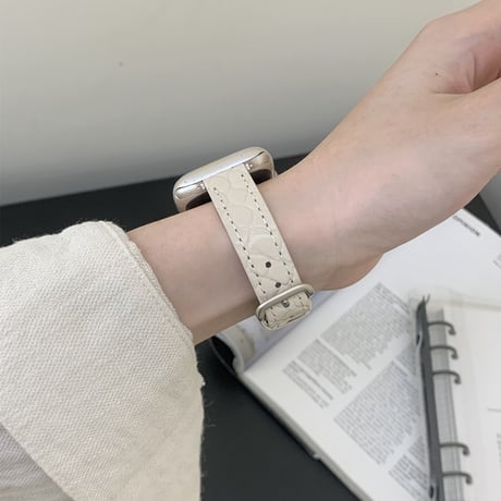 「V724」アップルウォッチバンド 革 女性 42mm/46mm apple watchバンド クロコダイル風