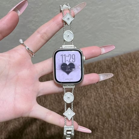 「V728」アップル ウォッチ バンド かわいい 花 apple watchバンド 女性