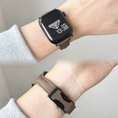 「V692」アップル ウォッチ バンド マグネット 44mm/46mm apple watch バンド 細め 革