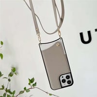 「V073」 iphone14/13 ショルダーケース バイカラー iphone12/11 ケース カード収納 背面
