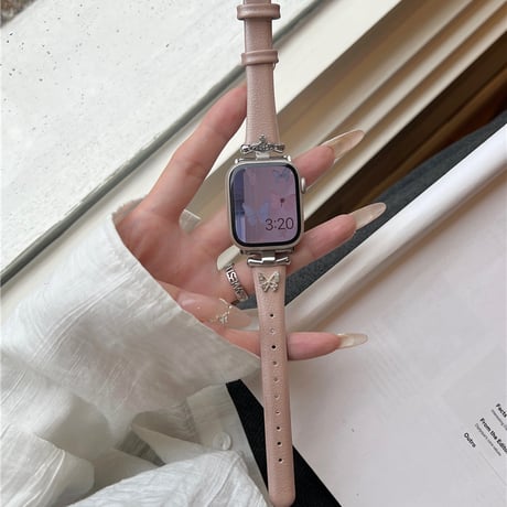 「V637」apple watch バンド 革 アップル ウォッチ バンド 女性 おしゃれ 細め
