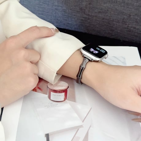 「V738」アップル ウォッチ ベルト おしゃれ 竹の節 apple watch ブレスレット
