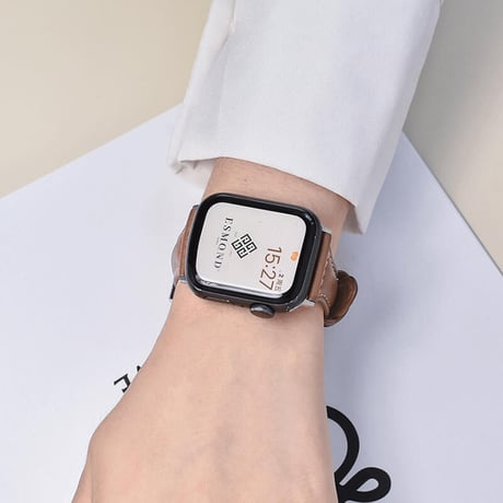 「V229」アップル ウォッチバンド 女性 細い apple watch7/8 レザーバンド おしゃれ