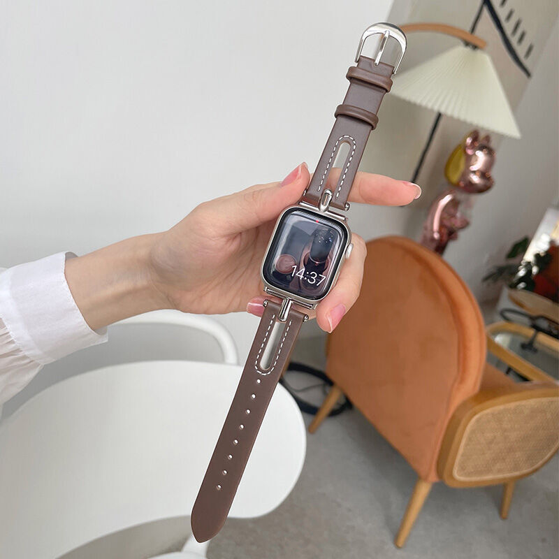 V081」apple watch 革バンド 蒸れ ない アップルウォッチ6/7/8/新型Ul