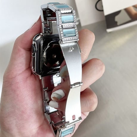 「V276」apple watch キラキラ バンド 天然石 ブレスレット アップルウォッチベルト おしゃれ