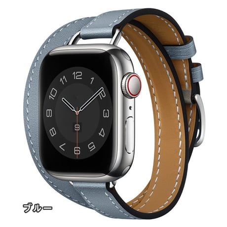 「V060」アップル ウォッチ バンド 二 重 巻き 細い apple watch series SE 7 8 Ultra 対応  レザーバンド  おしゃれ
