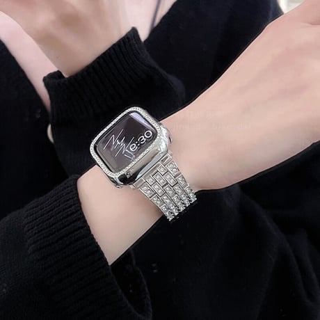 「V053」apple watch バンド キラキラ アップル ウォッチ 7 バンド 女性 38mm 40mm 49mm