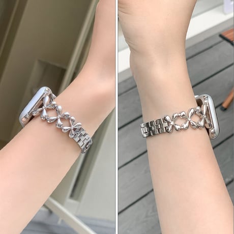 「V375」apple watch ステンレス バンド 女性 apple watchバンド チェーン おしゃれ