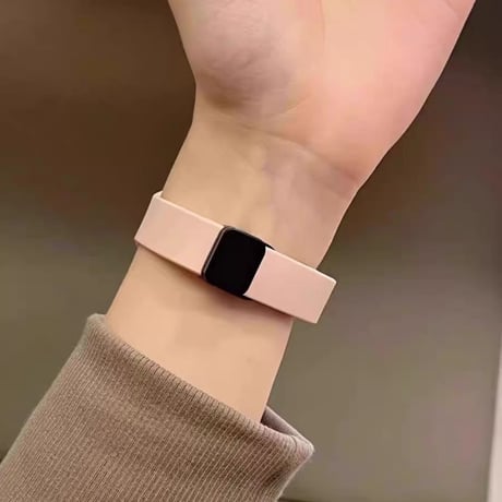 「V733」アップルウォッチバンド シリコン 細め apple watch バンド マグネット おしゃれ