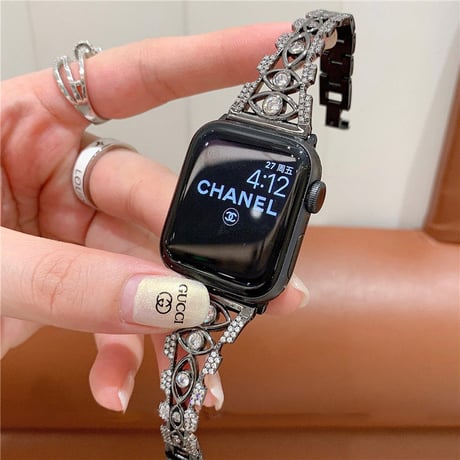 「V437」apple watch バンド キラキラ アップル ウォッチ バンド 女性 おしゃれ ブレスレット