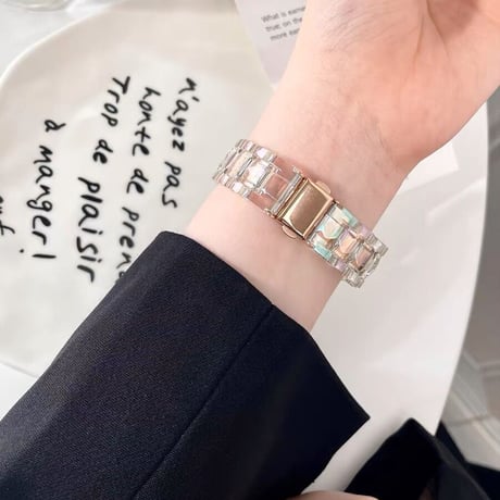 「V222」apple watch バンド おしゃれ オーロラ アップルウォッチアクセサリー 腕時計ベルト 保護カバー付き