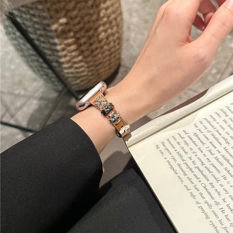 「V598」アップル ウォッチ バンド 女性 おしゃれ apple watch 革 バンド 高級