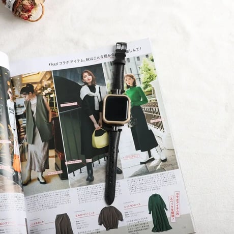 「V307」アップル ウォッチ バンド 女性 人気 apple watch フレーム 2点セット