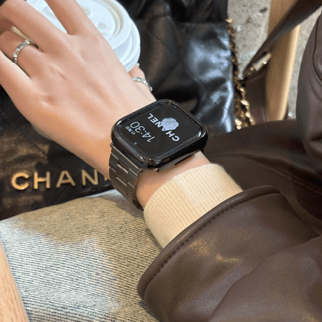 「V648」アップル ウォッチ バンド 女性 人気 apple watchバンド+カバー 2点セット
