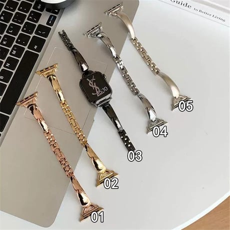 「V421」アップル ウォッチ バンド おしゃれ 女性 apple watch ステンレスバンド ブレスレット