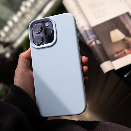 「V301」液体シリコン iphone14pro パープルに合うケース シンプル iphone13/12proケース 可愛い 耐衝撃