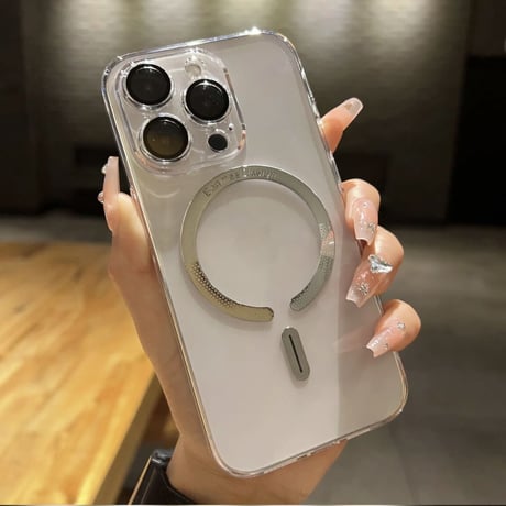 「V404」magsafe対応ケース iphone14 クリア iphone13 ケース カメラ 保護 頑丈