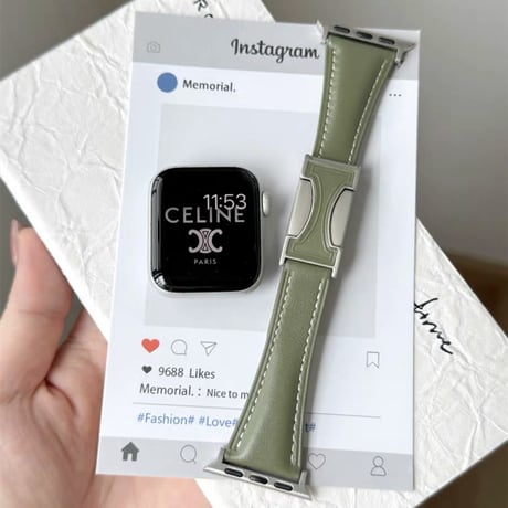 「V686」apple watch バンド マグネット アップルウォッチ 42mm 46mm バンド 革