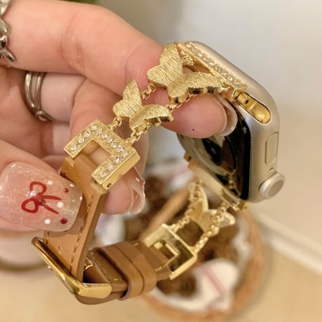 「V726」apple watchバンド かわいい 蝶々 42mm/46mm アップルウォッチ バンド 女性 おすすめ