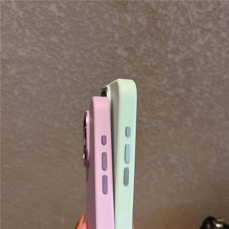 「V583」スマホケース バイ カラー iphone15/14 ケース シンプル おしゃれ