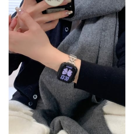 「V742」アップルウォッチ バンド 女性 蒸れない apple watch マグネット バンド かわいい