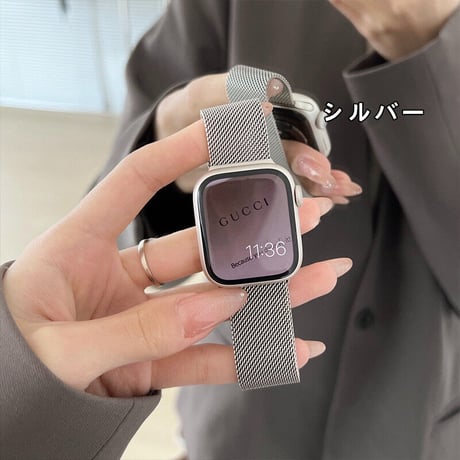 「V322」ステンレス アップル ウォッチ バンド マグネット apple watch バンド メンズ  レディース おしゃれ