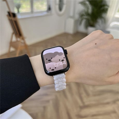 【V313】アップル ウォッチ バンド かわいい 樹脂 apple watch バンド 女性 夏 シエル風