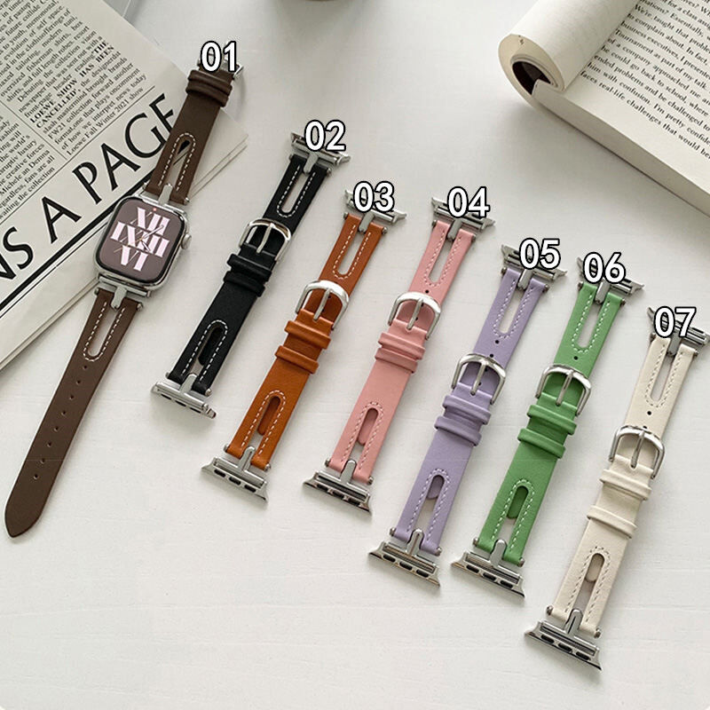 V081」apple watch 革バンド 蒸れ ない アップルウォッチ6/7/8/新型Ul