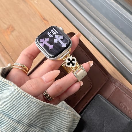 「V736」apple watch バンド かわいい 女性 アップルウォッチse/s10/11 交換ベルト おすすめ