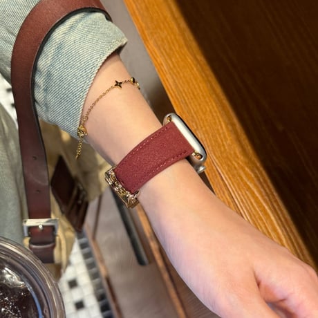 「V727」アップルウォッチバンド スエード調 apple watch バンド レディース おしゃれ